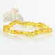 Lemon amber color bracelet